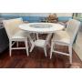 Tall 54 " Round Table with Two Benches