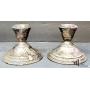 Pair of Sterling Silver Candle Holders