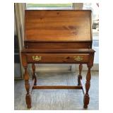 Vintage Pine Secretary Desk