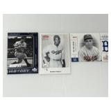 HOF INSERT CARDS GEHRIG/JACKIE/PEEWEE REESE
