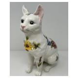 Portuguese Ceramic Cat Figurine