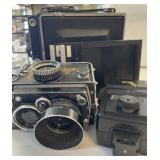 Vintage Rolleiflex and Graflex Cameras