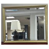 Gold Framed Beveled Mirror