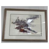 1983 Original Watercolor on Paper, Dallas, Texas