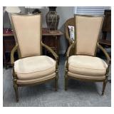Vintage Hollywood Regency Arm Chairs