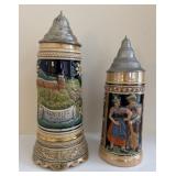 German Beer Steins with Lids