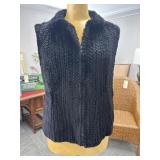 Knitted Mink Fur Vest