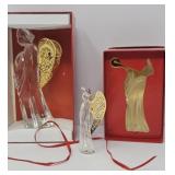 Gorham Crystal Angel Trio A