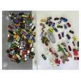 Tub of Die Cast Cars and More