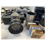 Vintage Nikon Camera and Lenses