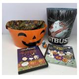 Spooky Peanuts, Ghostbusters, Smurf with Pumpkin