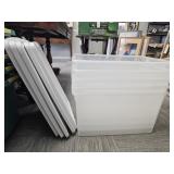 Sixty Six Quart Clear Totes with Lids