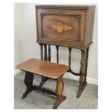 Vintage Drop Down Desk with Bench