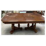 Double Pedestal Dining Table
