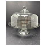 Glass Cake Plate and Dome