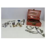 Vintage Jewelry, Cuff Links, Tie Clips