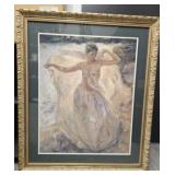 Lady in Gown Print