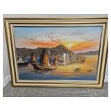 Hong Kong Harbor Painting