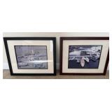 Framed Photographs of Boats