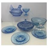 Assorted Blue Glass