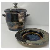 Silver Plate Ice Bucket and