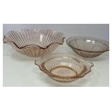 Assorted Depression Glass Bowls