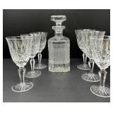 Crystal Decanter with Six Glasses B