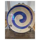 Iridescent  Glass Bowl Centerpiece
