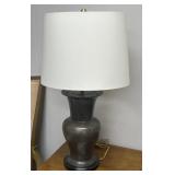 Grey Metal Finish Table Lamp B