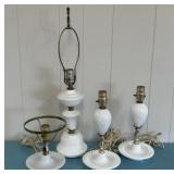 Milk Glass Lamps