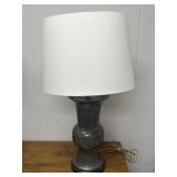 Grey Metal Finish Table Lamp A