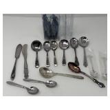 Sterling Spoon, Silver Plate Tea Utensils