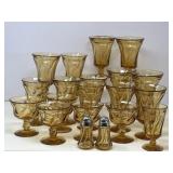 Amber Fosteria Jamestown Glassware