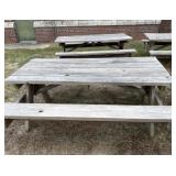 Two Wooden Picnic Tables