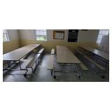 Three Folding Rollaway Tables East