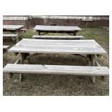 Two Wooden Picnic Tables A