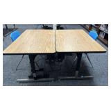 Two Student  Computer Desk & Chairs Lot 2 Stewart