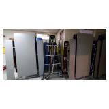 Five Folding Rollaway Cafe Tables