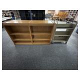 Library Bookcase with Rolling Cart