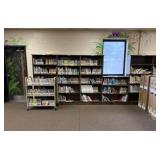 Elementary Library Books and Cart