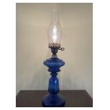 Electric Cobalt Blue Oil Lamp