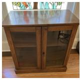 Inlaid Curio Cabinet with Glass Doors