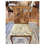 Hand Carved Elm Dinning Chair