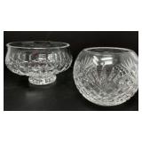 Cut Crystal Rose Bowls