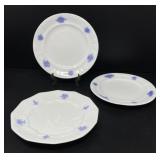13 Royal Adderley Chelsea Blue Dessert Plates