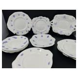 Adderley Blue Chelsea Luncheon Plates
