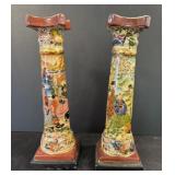 Pair of Asian Candleholders