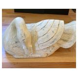 Wood Carved Swan