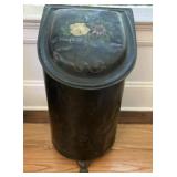 Antique Tole Coal Scuttle