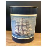 Decorative Metal Wastebasket